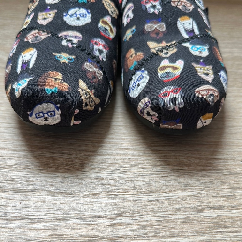 BOBS from Skechers Black Dog Print Slip-On Shoes - Size 6.5 - Picture 9 of 10